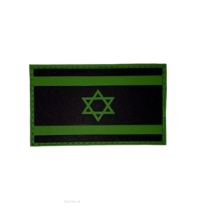 פאץ' סיליקון-דגל ישראל שחור-ירוק